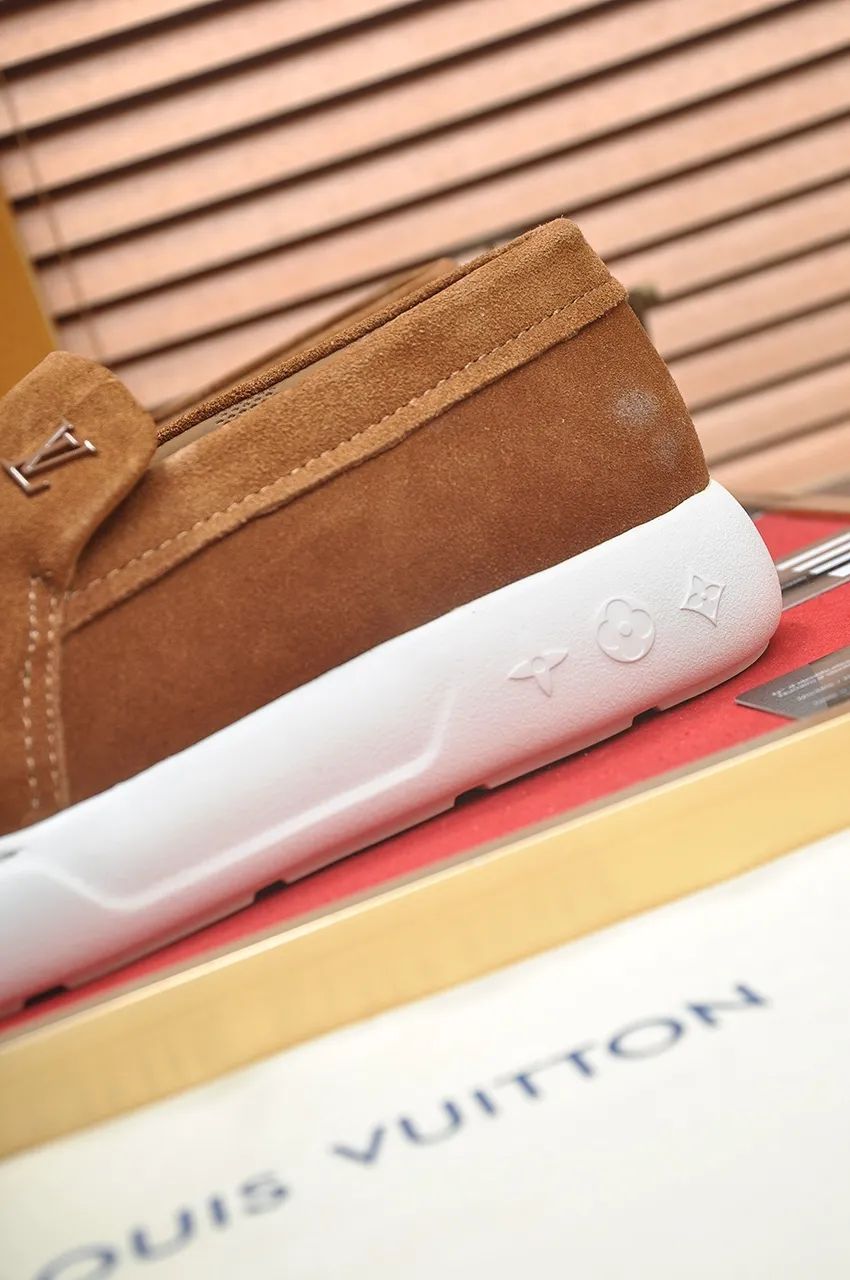 Men's men's shoes 💰700💶[LOUIS VUITTON] new original order 🍀LV Louis Vuitton * - top version of LV classic trendy shoes! Made of imported original LV fabric with rubber surface, breathable cowhide lining, and original wear-resistant rubber foam outsole! High quality products! The yardage is 38-44.